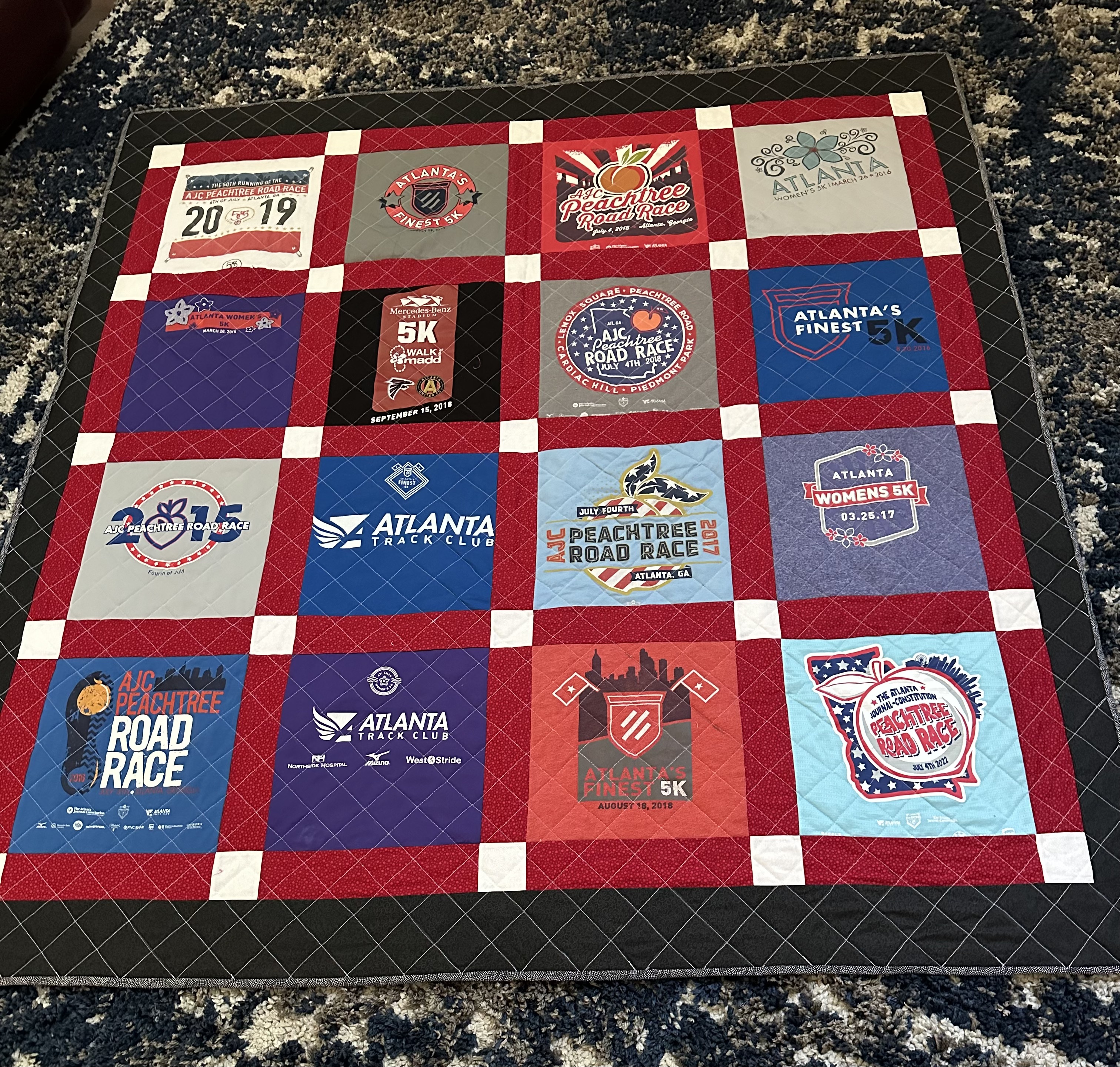 Sashed T-Shirt Quilt